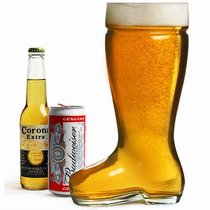 Giant Glass Beer Boot 35 Pint Single