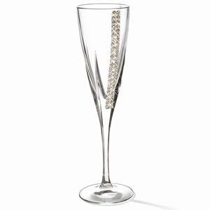 Chinelli Swarovski Fusion Regina Champagne Flutes 46oz 130ml Set of 2