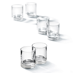 Chinelli Loto Vodka Glasses 21oz 60ml Set of 6