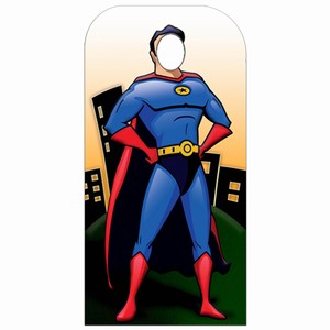 Superhero Stand-In Cardboard Cut Out