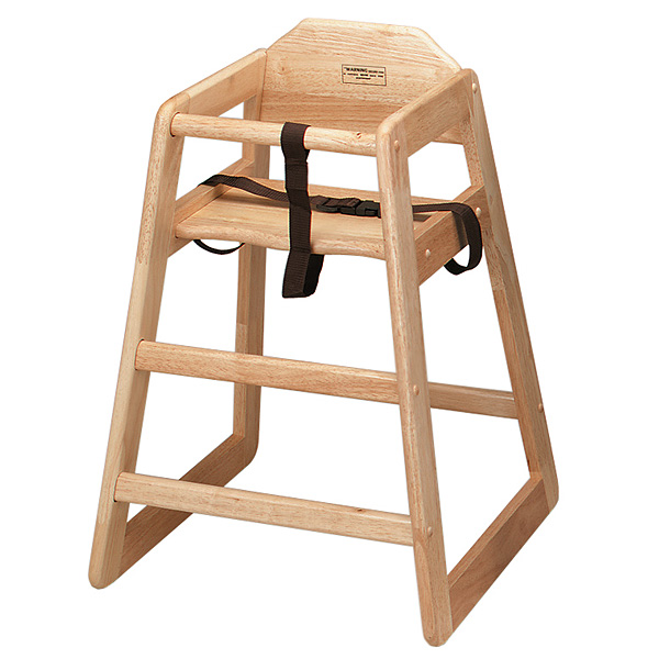 Wooden High Chair Natural | Wooden Highchair Child Seat - Buy at 