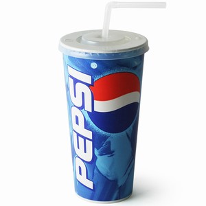 Pepsi Paper Cups Set 22oz 630ml Pack of 50