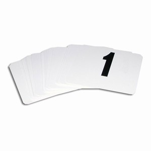 Table Number Cards 1 12