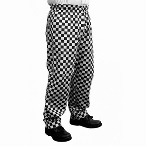 Chef39s Baggy Trousers Black Check Small