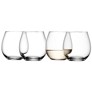 LSA Wine Collection Stemless White Wine Glasses 13oz 370ml Pack of 4