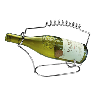 Apollo Chrome Spring Wine Bottle Holder