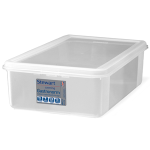 Stewart Gastronorm Food Storers 11 Full Size 150mm Deep Case of 4
