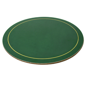 Melamine Round Tablemats Green