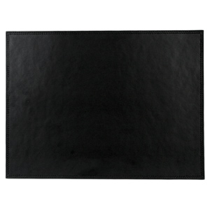 Inspire Black Stitch Leather Placemats Case of 12