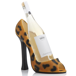 Leopard Shoe Wine Bottle Holder