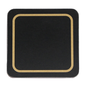 Carrick Melamine Coaster Black 10cm Single