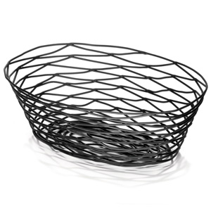 Artisan Oval Basket Black 9inch Single