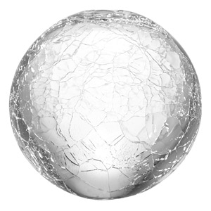 LSA Glass Globes Crackle 10cm