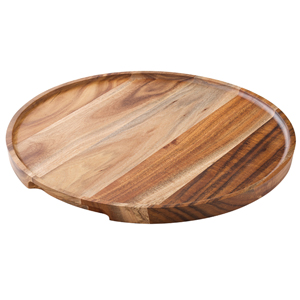 Utopia Acacia Wood Round Platter/Pizza Plate 12inch / 30cm