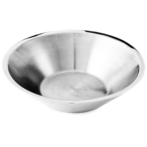 Double Wall Stainless Steel Flared Bowl 30cm