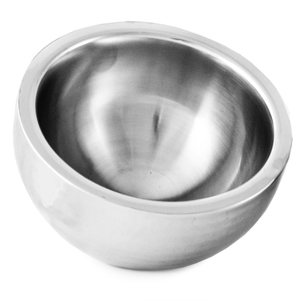 Double Wall Stainless Steel Dual Angle Bowl 30cm