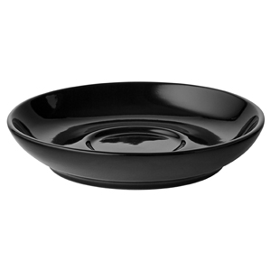 Midnight Cappuccino Coupe Saucers Black 13cm