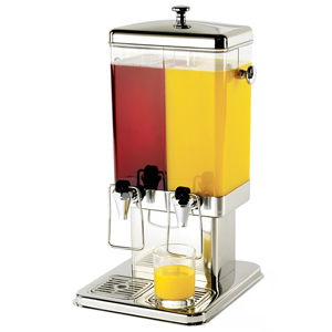 Double Juice Dispenser With Ice Core 400oz / 11.4ltr