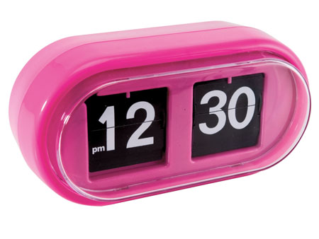 Pink Jellybean Flip Clock