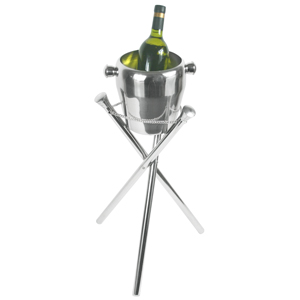 Elia Curved Wine Cooler & Fold-Away Stand