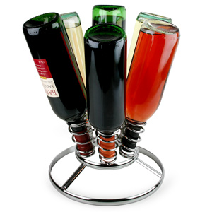 Premier Upright 6 Bottle Chrome Wine Rack