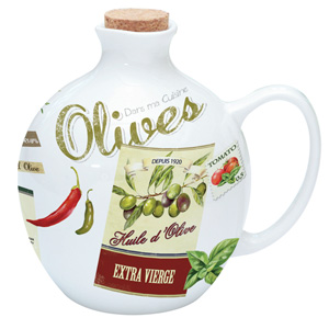 Easy Life Vintage Porcelain Olive Oil Bottle 500ml