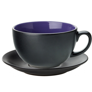 Utopia Barista Cappuccino Cup & Saucer Indigo 12oz / 340ml