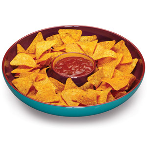 World of Flavours Mexican Ceramic Nacho and Dip Bowl