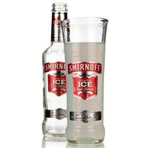 Recycled Smirnoff Ice Bottle Glasses 11.6oz / 330ml