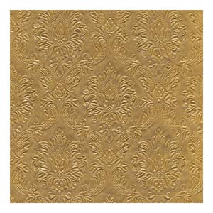 Moments Ornament Embossed Lunch Napkins Gold 33cm 3ply