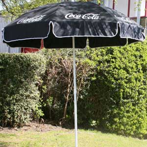 Coca Cola Garden Parasol Black