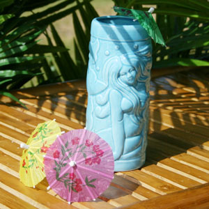 Blue Mermaid Ceramic Tiki Mug 14oz / 415ml