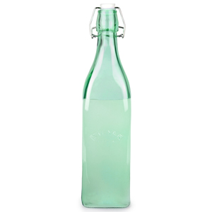 Kilner Clip Top Bottle Green 1ltr