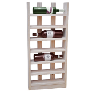 The Traditional Wine Rack Co Scallop Wine Rack Pine 6 Bottle