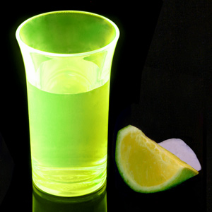 Econ Neon Yellow Polystyrene Shot Glasses CE 1.75oz / 50ml