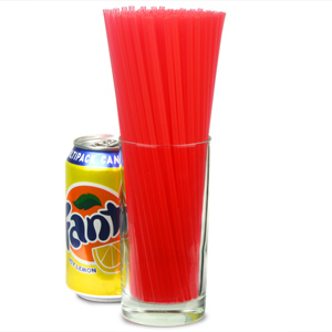 Collins Straws 8inch Red