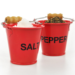 Pinchpots Salt & Pepper Fire Buckets