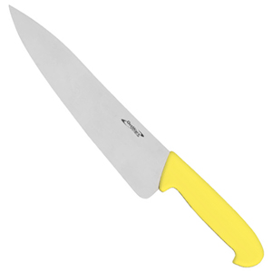 Genware Chefs Knife 8inch Yellow - Cooked Meat