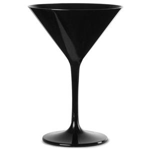 Polycarbonate Martini Glasses Black 7oz / 200ml
