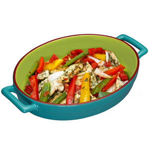 World of Flavours Mexican Individual Baking Dish Teal