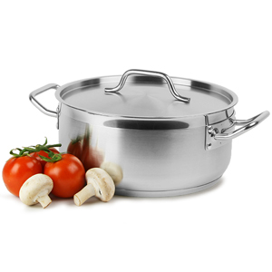 Genware Casserole Pot & Lid 8ltr