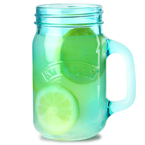 Kilner Handled Drinking Jar Blue 14oz / 400ml