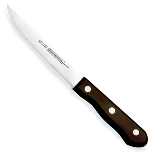 Tramontina Steak Knives 3 Stud Black Polywood Handle