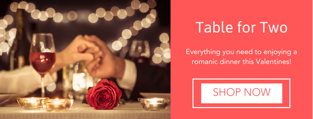 Valentine's Table for Two Tableware