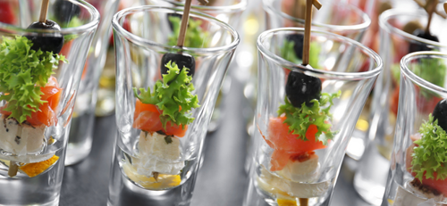Shot Glass Veggie Canapy Shooters