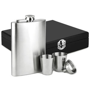Hip Flask Set With Gift Box Case Of 24