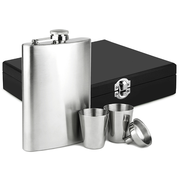 Hip Flask. Вакуп фласк сет. Luxury Flask for Whisky. Contoured Hip Flask. Set flask