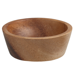 Acacia Wood Food Presentation Conical Bowl 7cm