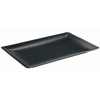 Midnight Rectangular Coupe Plate Black 30 x 15cm