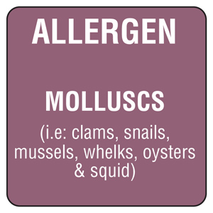 Food Allergen Labels Molluscs Roll Of 500